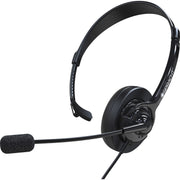 Mono - Mini-phone (3.5mm), Sub-mini phone (2.5mm) - Wired - Over-the-head - Monaural - Circumaural - Noise Cancelling Microphone