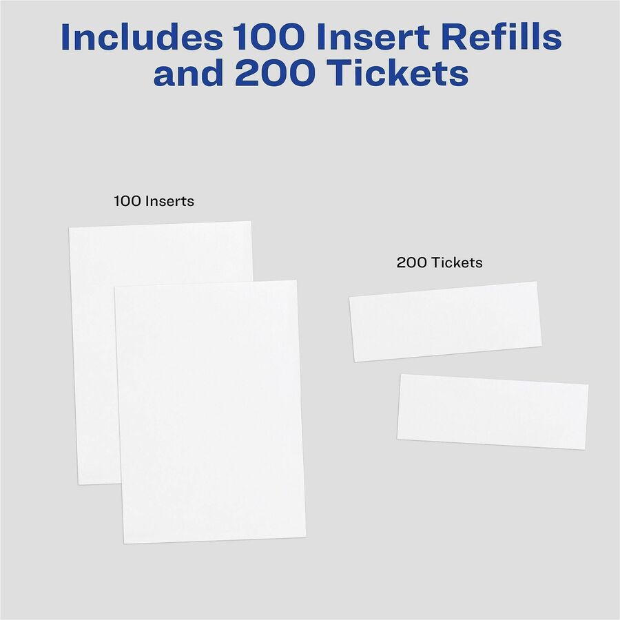 Avery&reg; Vertical Name Badge and Ticket Insertsfor Laser and Inkjet Printers