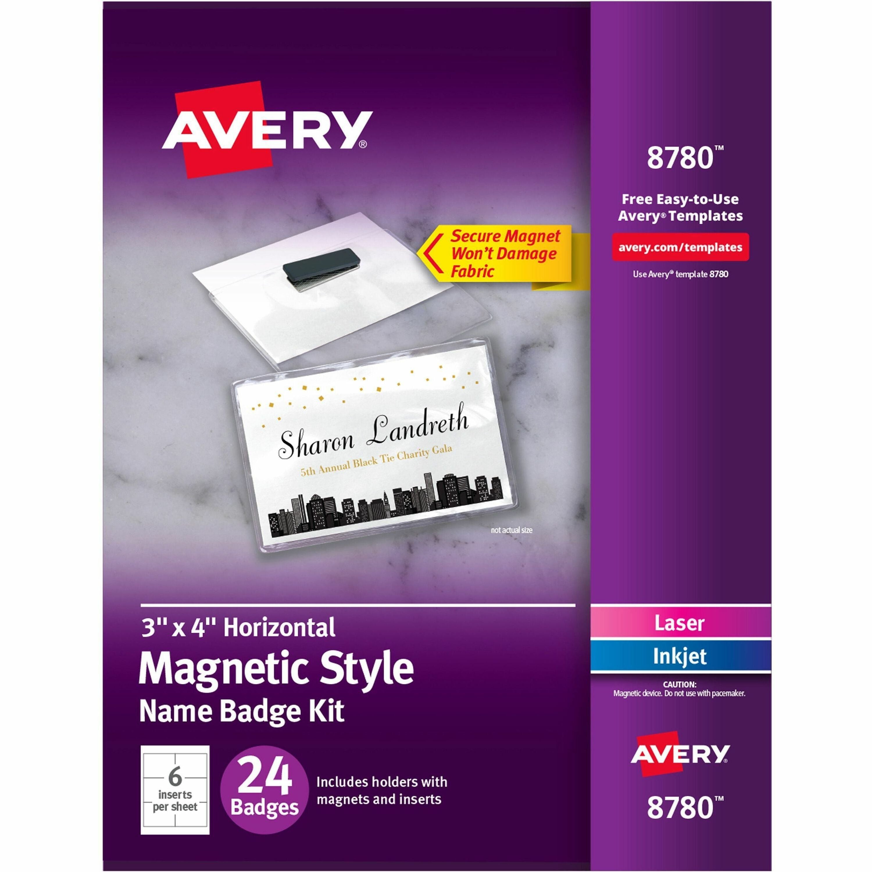 4" Width - Rectangular Shape - Pocket - Micro Perforated, Insertable, Magnetic, Durable, Reusable, Easy to Use, Laminated, Printable, Heavy Duty - Polyvinyl Chloride (PVC) - White - 1 Pack