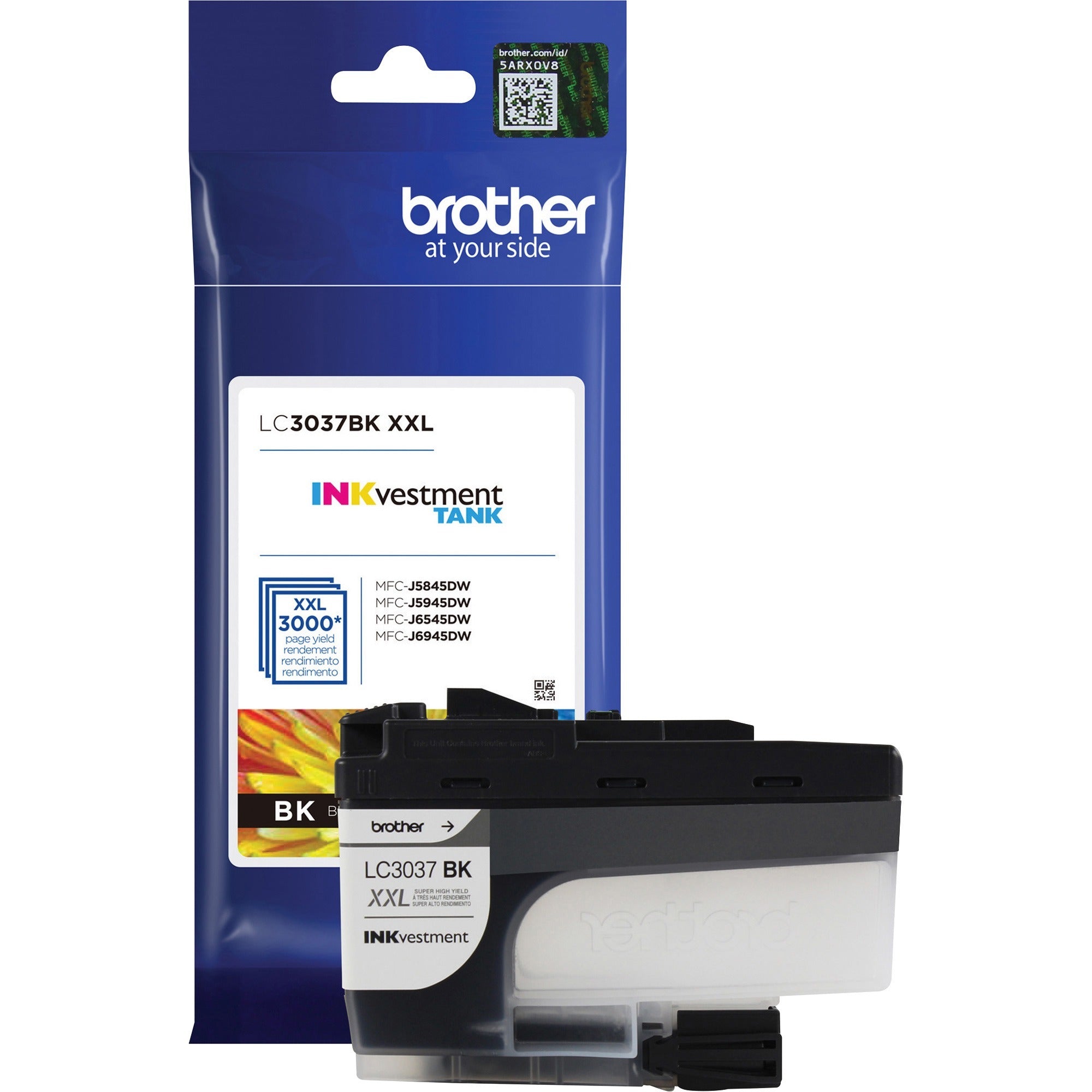 Brother INKvestment LC3037BK Original Inkjet Ink Cartridge - Single Pack - Black - 1 Each