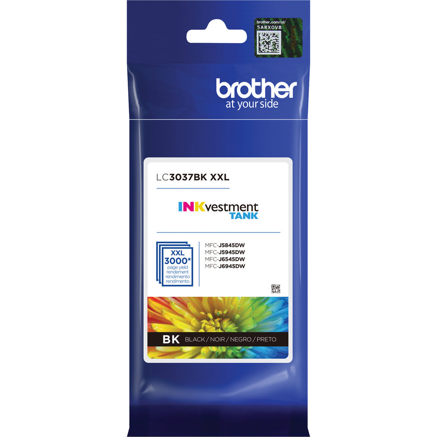 Brother INKvestment LC3037BK Original Inkjet Ink Cartridge - Single Pack - Black - 1 Each