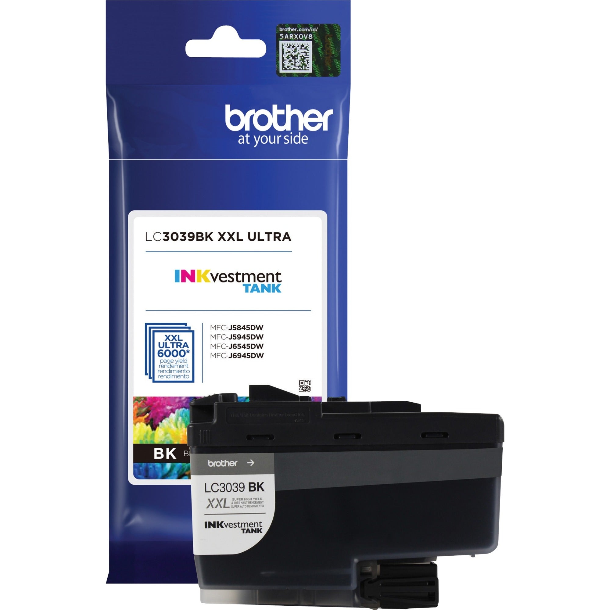 Brother INKvestment LC3039BK Original Ultra High Yield Inkjet Ink Cartridge - Single Pack - Black - 1 Each