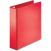 Business Source Red D-ring Binder - 2" Binder Capacity - Letter - 8 1/2" x 11" Sheet Size - Fastener(s): D-Ring - Pocket(s): 4 - Polypropylene - Red - Recycled - Non-stick, Ink-transfer Resistant, Locking Ring - 1 Each