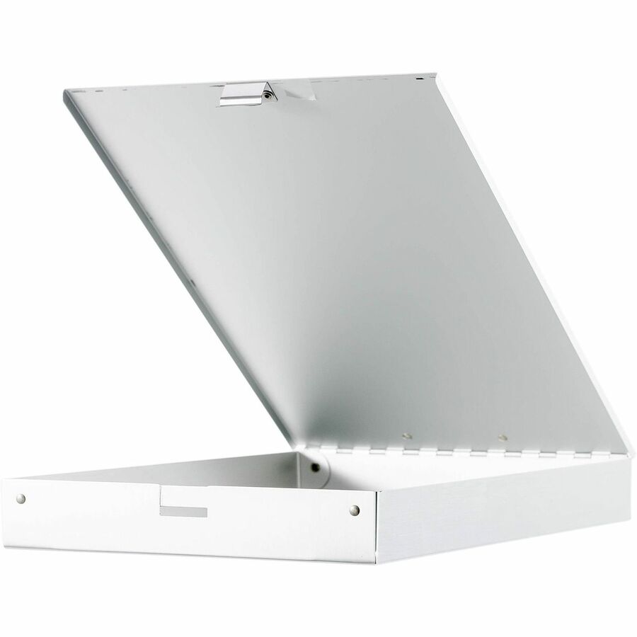 Business Source Storage Clipboard - Storage for 50 Document - 8 1/2" x 11" Sheet Size - Silver - 1 Each