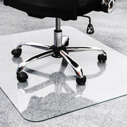 Floortex Heavy-Duty Glass Chair Mat for Hard Floors & Carpets - 48" x 60"