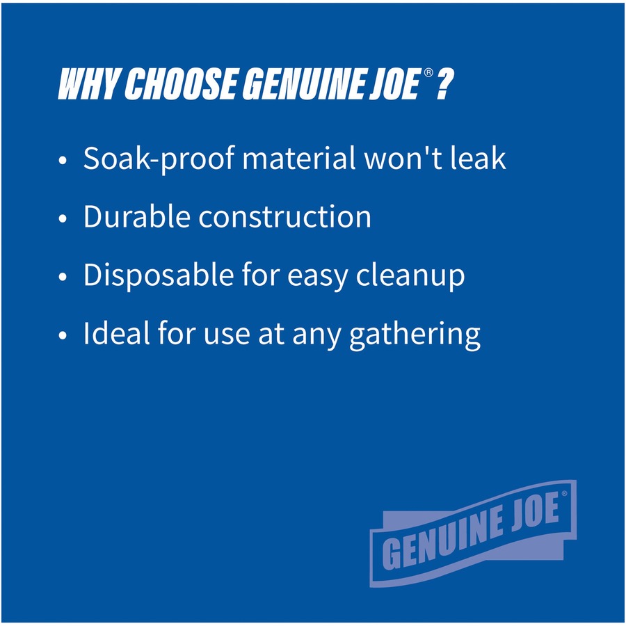 Genuine Joe 7" Printed Paper Plates - Disposable - 7" Diameter - Assorted - 125 / Pack