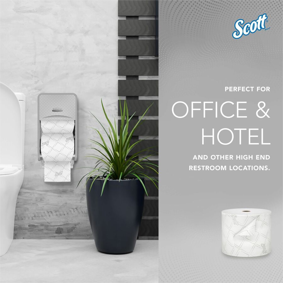 2 Ply - 4" Width x 3.70" Length - 1100 Sheets/Roll - White - 1 Carton