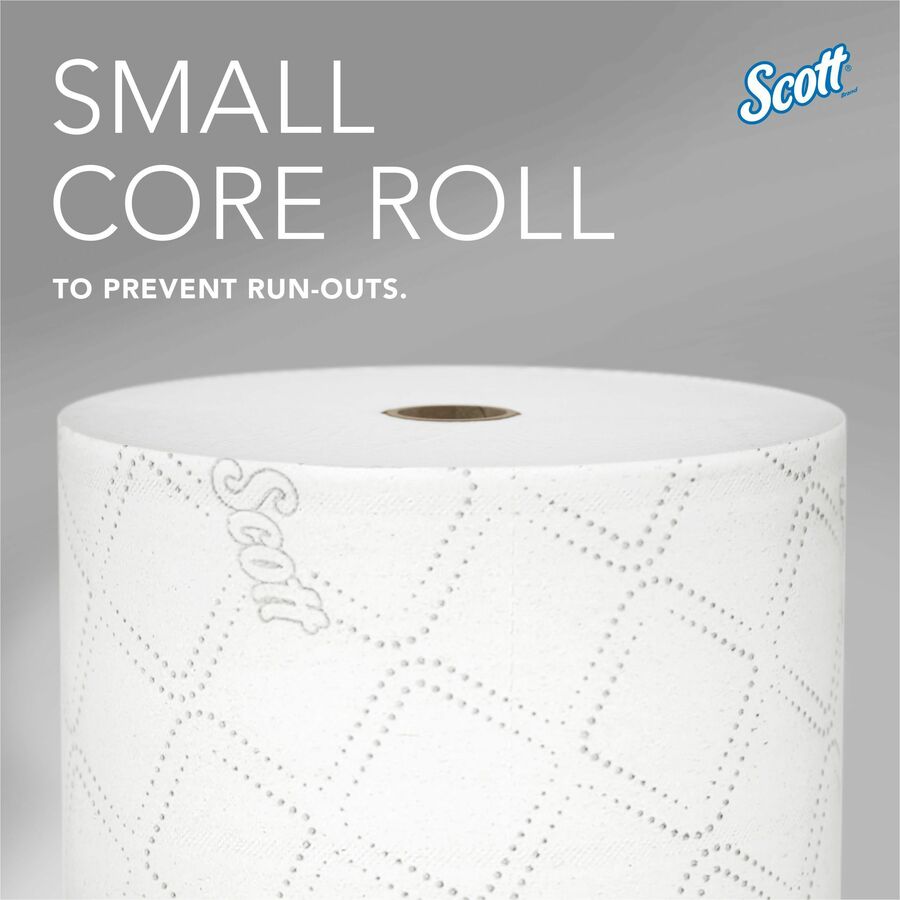 2 Ply - 4" Width x 3.70" Length - 1100 Sheets/Roll - White - 1 Carton