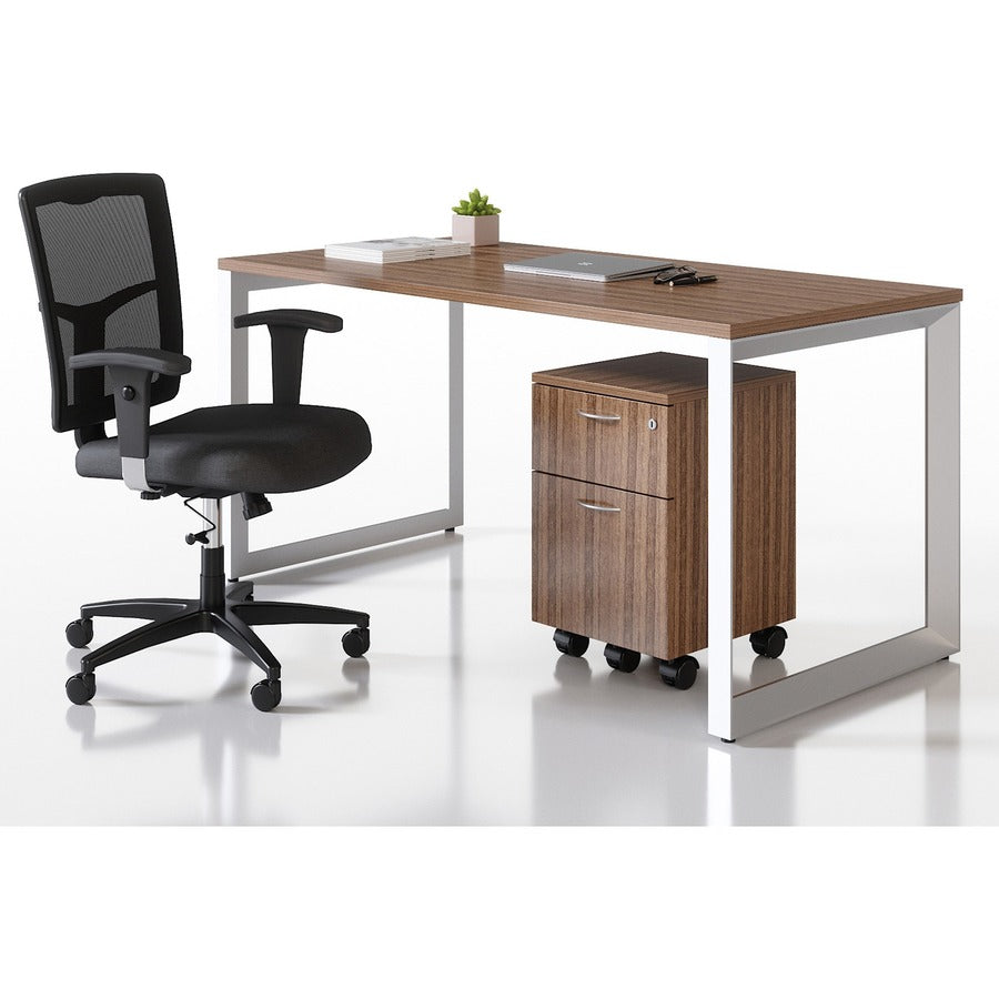 Lorell Relevance Series 2-Drawer File Cabinet - 22.9" Height x 15.8" Width x 19.9" Depth - Total Drawer(s): 2 - Finish: Laminate, Walnut - 1 Each