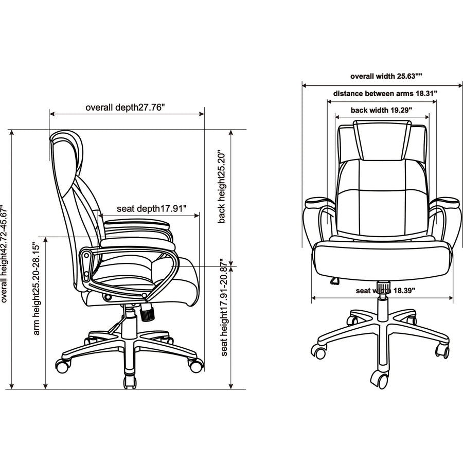 Lorell High-back Executive Chair