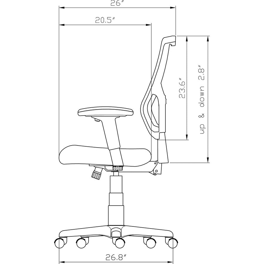 Lorell Conjure Executive Mesh High-back Chair
