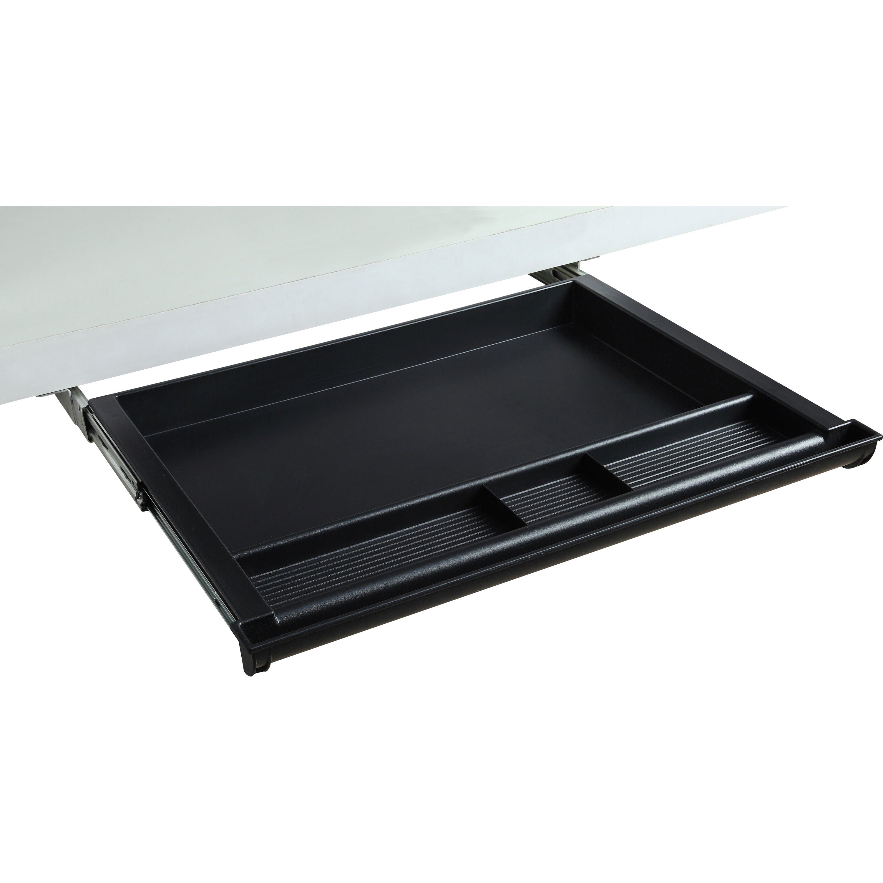 Lorell Laminate Desk 4-compartment Drawer