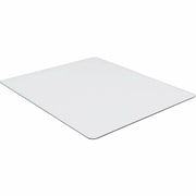 Lorell Tempered Glass Chairmat - Carpet, Hardwood Floor, Marble - 50" Length x 44" Width x 0.250" Thickness - Rectangular - Tempered Glass - Clear - 1 Each