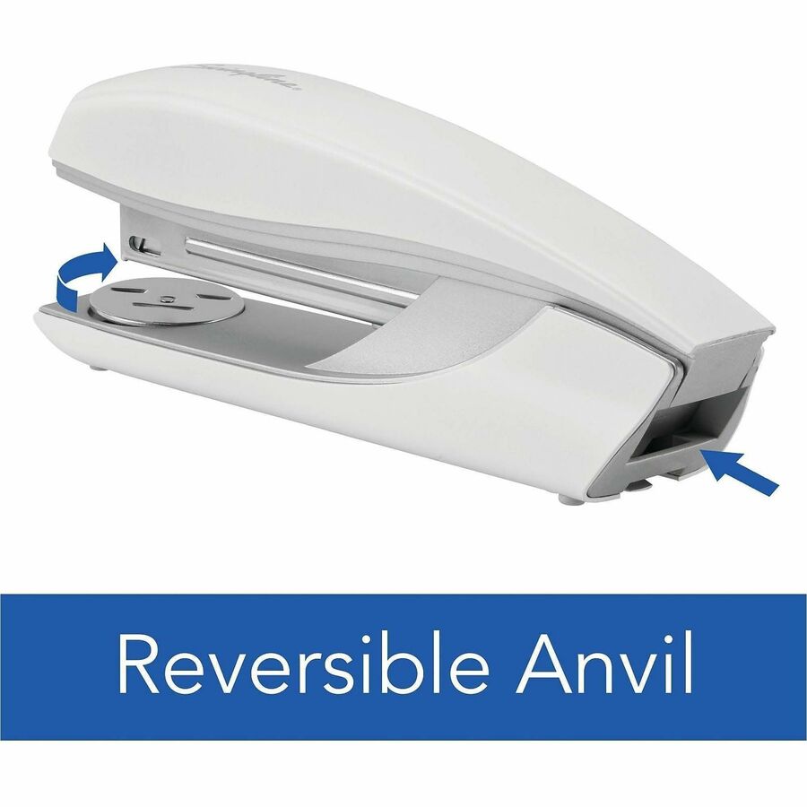 Swingline NeXXt Series Style Desktop Stapler - Staples Upto 40 Sheet - Holds Upto 210 Staple - Full Strip - White - Metal - 1 Each