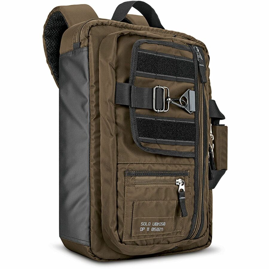 Bump Resistant Interior, Scratch Resistant Interior - Nylon Body - Shoulder Strap - 13.6" Height x 17.3" Width x 3.4" Depth - 1 Each