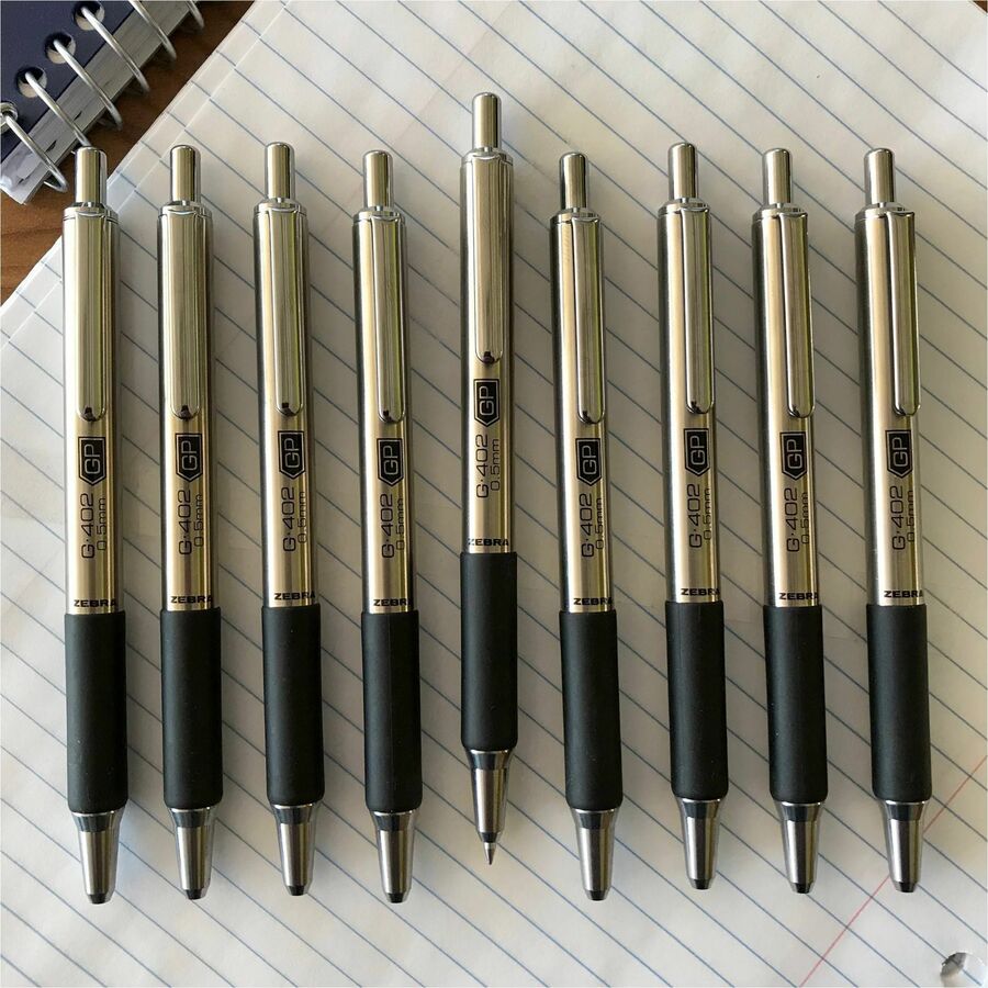 Zebra STEEL 4 Series G-402 Retractable Gel Pen