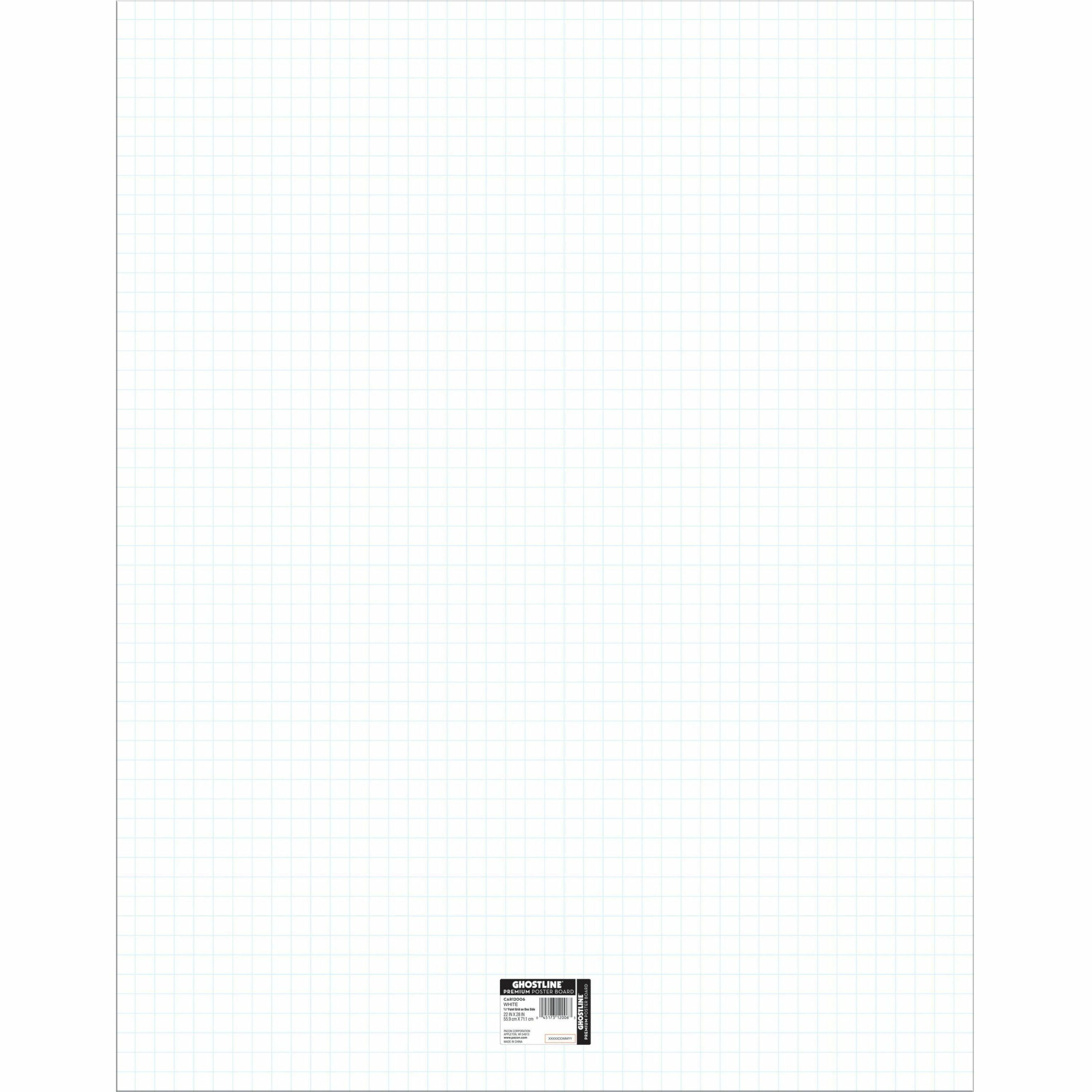 Poster Board, White, 22" x 28", 25 Sheets