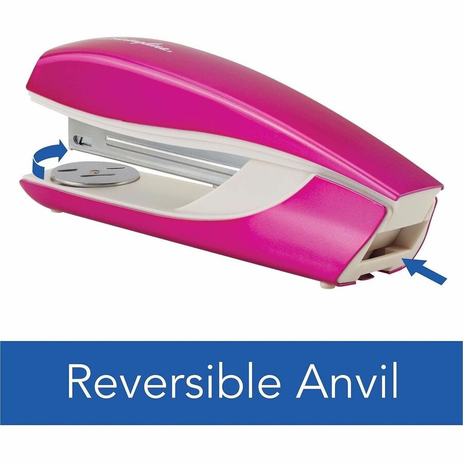 Swingline NeXXt Series WOW Desktop Stapler - Staples Upto 40 Sheet - Pink - Metal - 1 Each