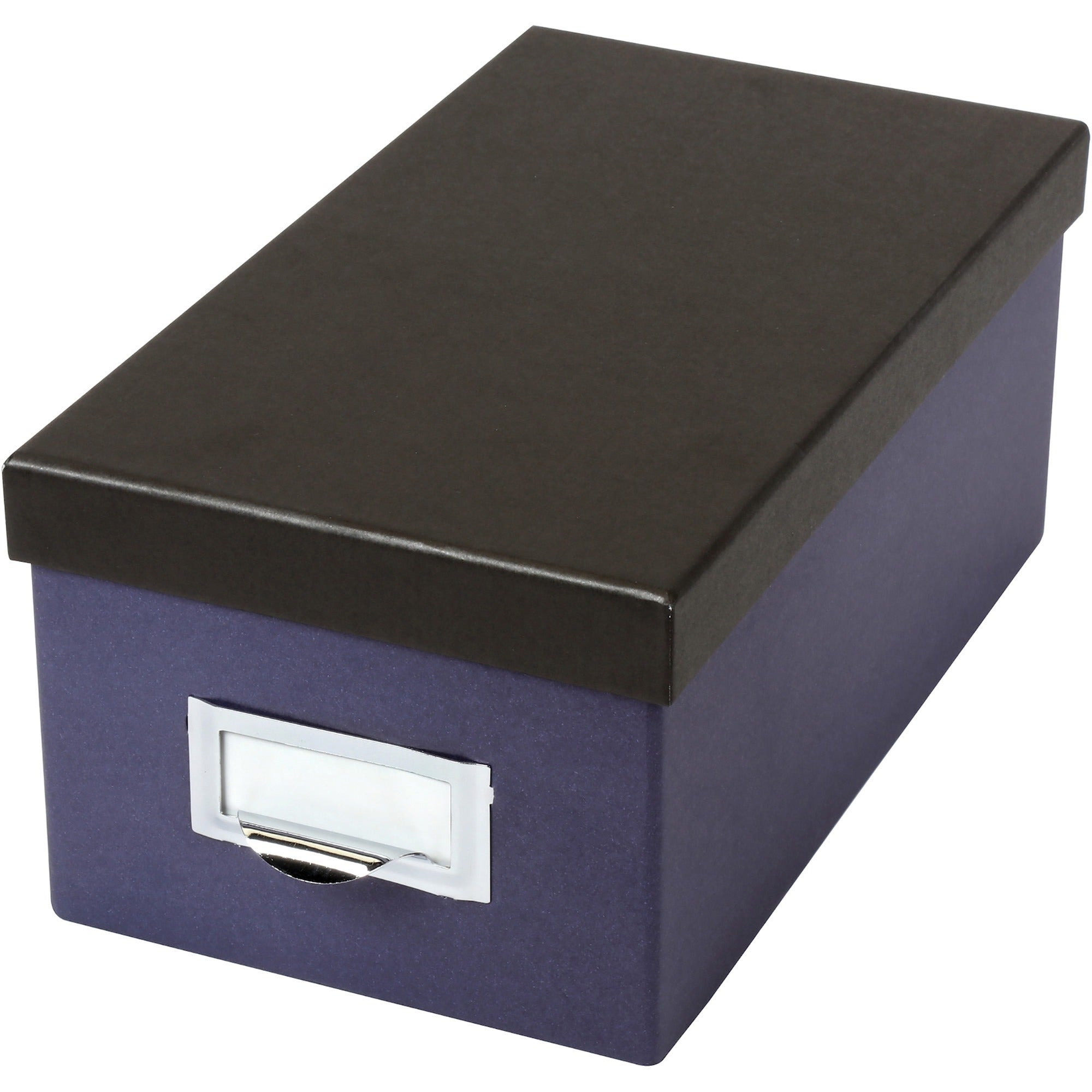 External Dimensions: 11.5" Length x 6.5" Width x 5" Height - Media Size Supported: Index Card 4" x 6" - 1000 x Index Card (4" x 6") - Indigo, Black - For Index Card, Recipe, Photo, Notes - Recycled - 1 Each