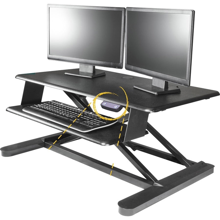 Kantek Electric Sit-Stand Desktop Riser