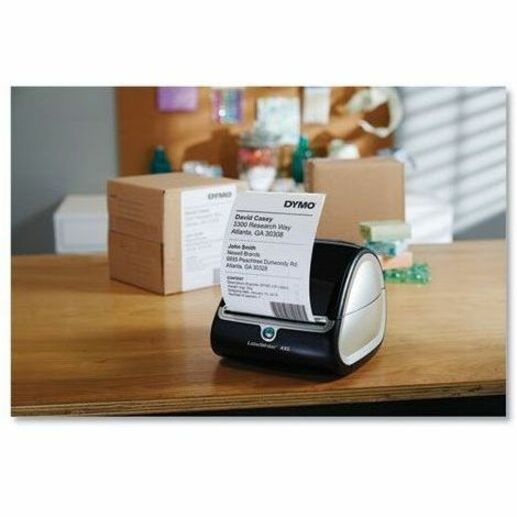 Dymo LabelWriter 4XL Label Printer Label Roll - 4" Width x 6" Length - Rectangle - White - 220 / Roll - 1 Pack
