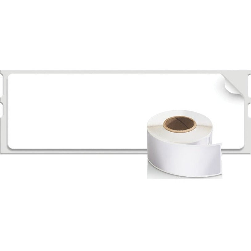 Dymo LabelWriter Labels - 1 1/8" Height x 3 1/2" Width - Rectangle - White - 350 / Roll - 12 / Pack
