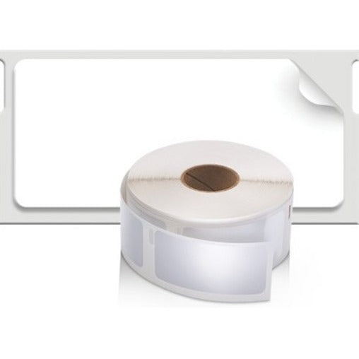 Dymo LabelWriter Labels - 1" Height x 2 1/8" Width - Roll - Rectangle - White - 500 / Roll - 6 / Pack