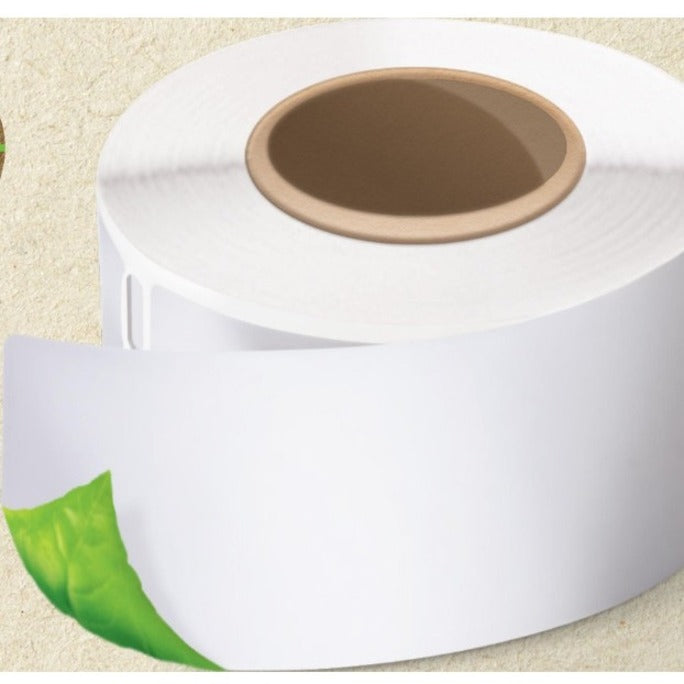 Dymo LabelWriter Labels - 1" Height x 2 1/8" Width - Roll - Rectangle - White - 500 / Roll - 6 / Pack