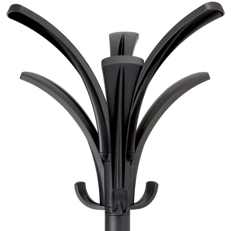 Alba Coat Stand - 66.9" Height x 13.8" Width x 13.8" Length - for Coat - Black - 1 Each