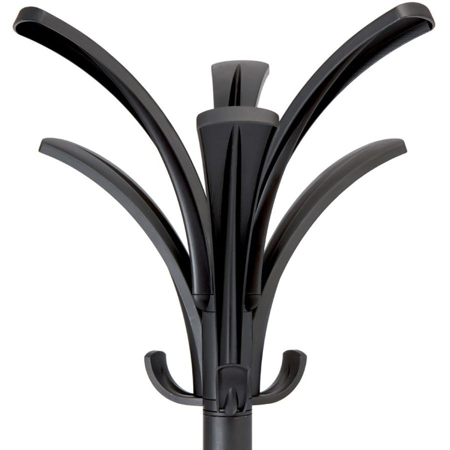 Alba Coat Stand - 66.9" Height x 13.8" Width x 13.8" Length - for Coat - Black - 1 Each