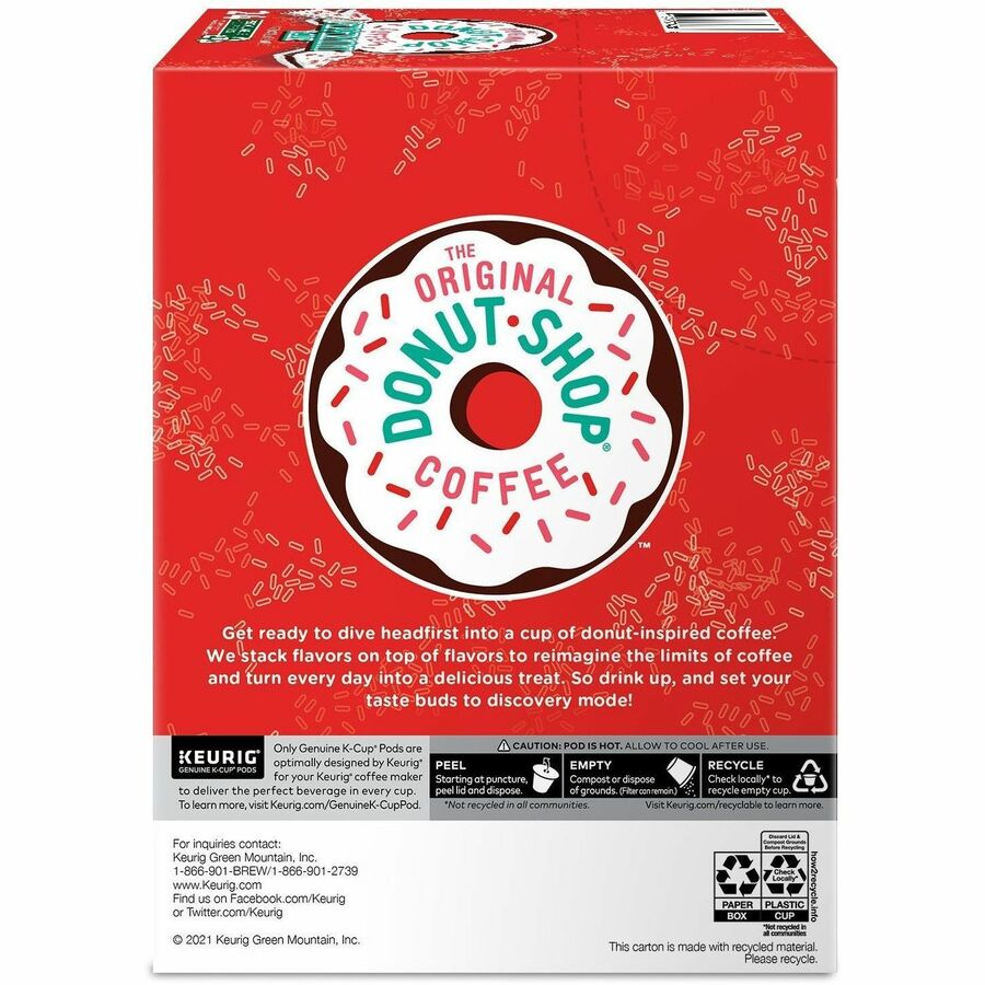 Compatible with K-Cup Brewer - Light - K-Cup, Pod - Peppermint Bark - Kosher - 24 / Box