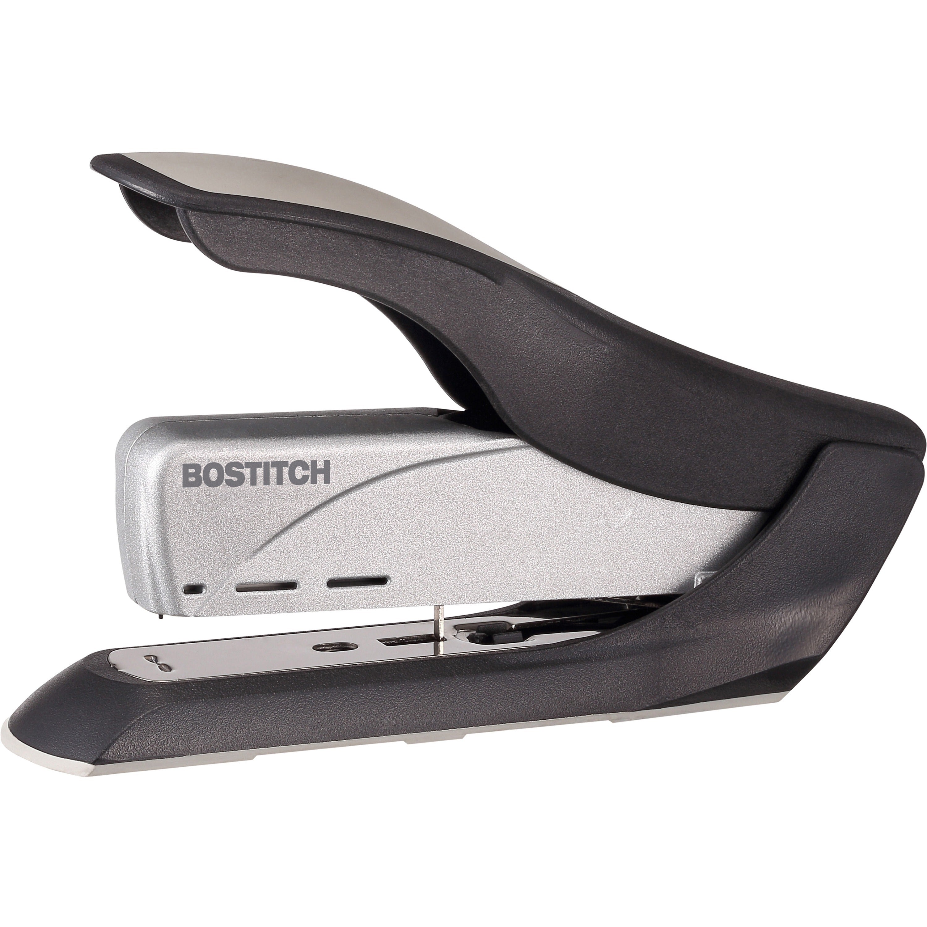 Staples Upto 65 Sheet - Holds Upto 500 Staple - Staple Size: 0.31" , 0.37" - 3.25" Throat Depth - Black, Gray - Plastic, Die-cast Metal, Metal - 1 Each