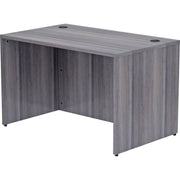 Lorell Essentials Series Rectangular Desk Shell - 29.5" Height x 48" Width x 30" Depth, x 1" Thickness Top - Laminate, Weathered Charcoal Table Top - Grommet - 1 Each