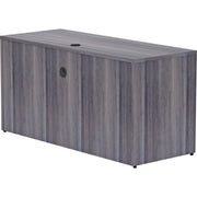 Lorell Essentials Series Credenza Shell - 29.5" Height x 60" Width x 24" Depth, x 1" Thickness Top - Laminate, Weathered Charcoal Table Top - Modesty Panel - 1 Each