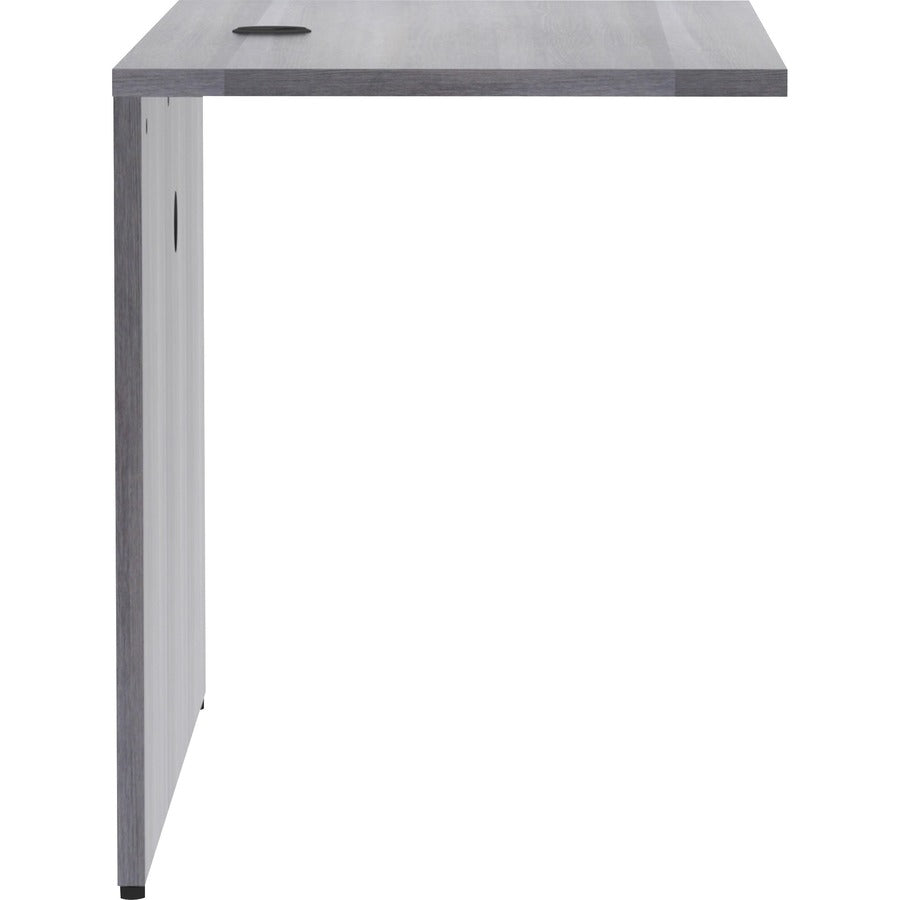 Lorell Essentials Series Bridge - 48" Width x 24" Depth x 29.50" Height - Polyvinyl Chloride (PVC) - Laminate, Weathered Charcoal - 1 Each