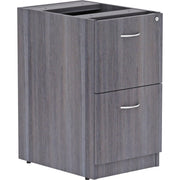 Lorell Essentials Series File/File Fixed File Cabinet - 28.3" Height x 16" Width x 22" Depth - Total Drawer(s): 2 - Finish: Laminate, Weathered Charcoal - File Drawer - 1 Each