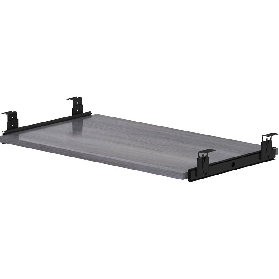 Lorell Universal Keyboard Tray - 15.4" Height x 26" Width x 0.7" Depth - Finish: Charcoal - 1 Each