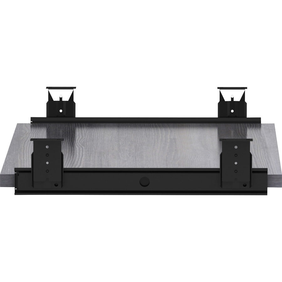 Lorell Universal Keyboard Tray - 15.4" Height x 26" Width x 0.7" Depth - Finish: Charcoal - 1 Each