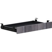 Lorell Universal Center Drawer - 5.1" Height x 16.7" Width x 28.4" Length - Finish: Weathered Charcoal - 1 Each
