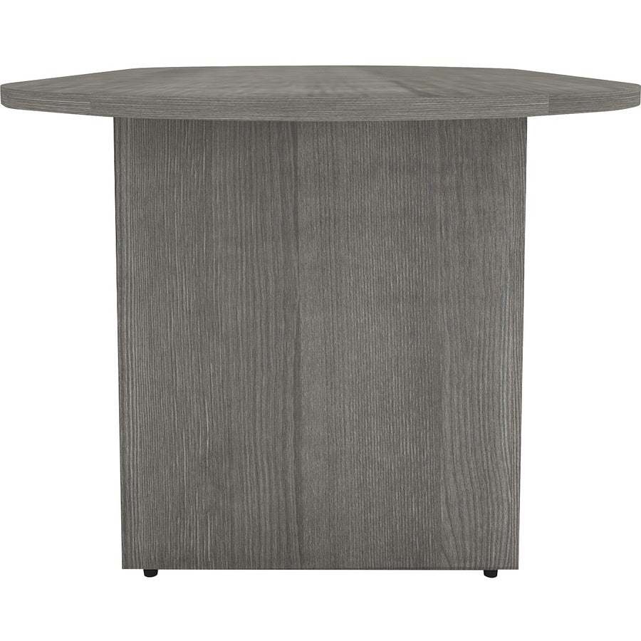 Lorell Essentials Oval Conference Table - x 1.3" Thickness Top, 36" Height x 72" Width x 29.5" Depth - Finish: Weathered Charcoal, Laminate - 1 Each
