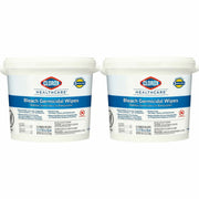 Clorox Healthcare Bleach Germicidal Wipes Bucket - Ready-To-Use - 12" Length x 12" Width - Anti-corrosive, Antibacterial - White - 110/Tub - 2 / Pallet