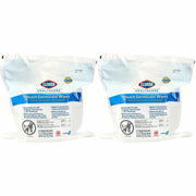 Clorox Healthcare Bleach Germicidal Wipes Bucket Refill - Ready-To-Use - 12" Length x 12" Width - Anti-corrosive - White - 110/Tub - 2 / Pallet