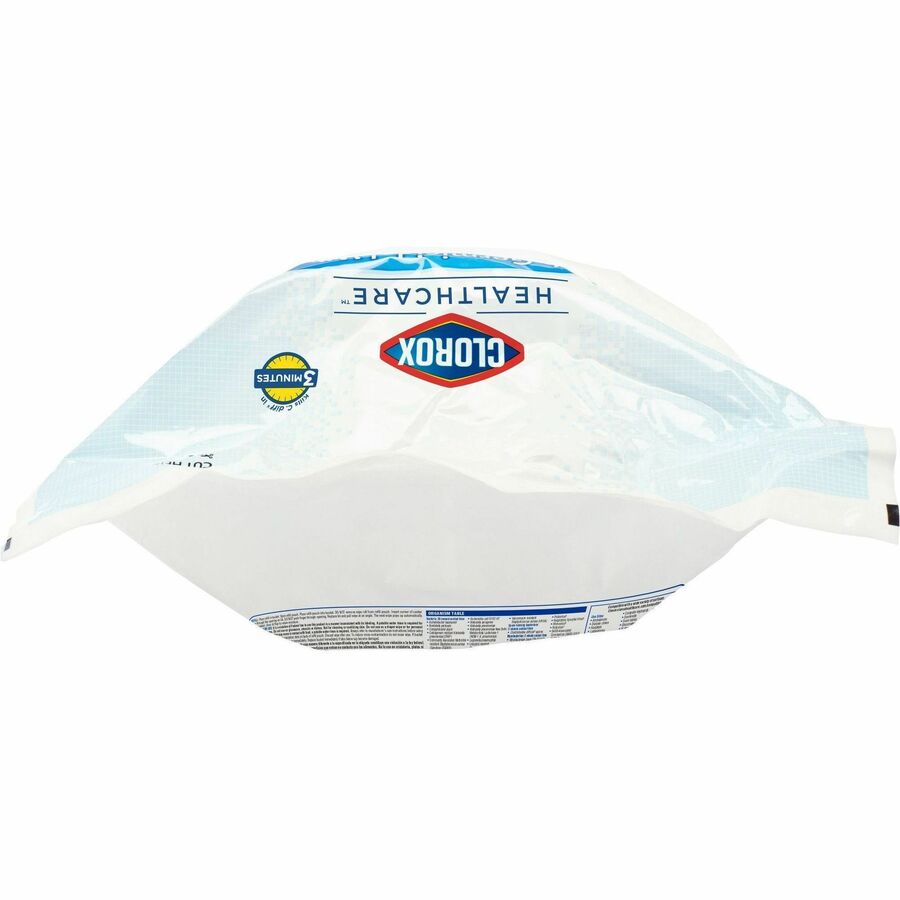 Clorox Healthcare Bleach Germicidal Wipes Bucket Refill - Ready-To-Use - 12" Length x 12" Width - Anti-corrosive - White - 110/Tub - 2 / Pallet