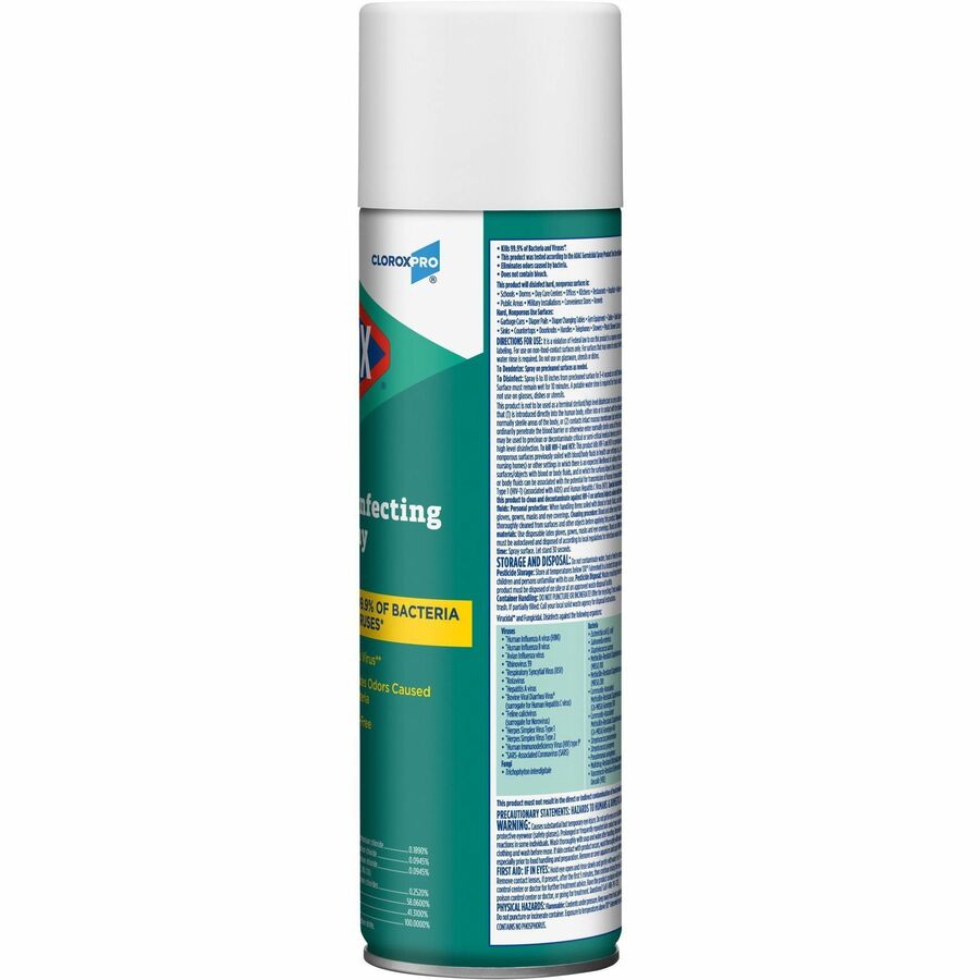 CloroxPro Disinfecting Spray, Fresh Scent, Bleach-Free, Antibacterial, 19 fl oz Spray, 2 per Pallet