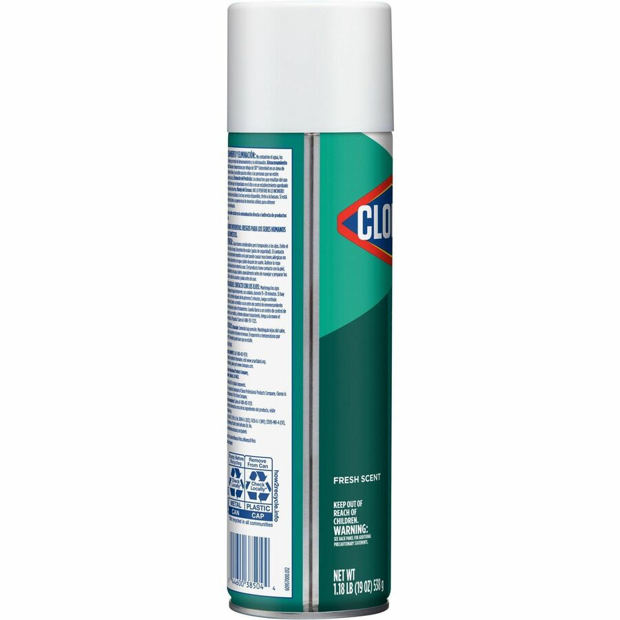 CloroxPro Disinfecting Spray, Fresh Scent, Bleach-Free, Antibacterial, 19 fl oz Spray, 2 per Pallet