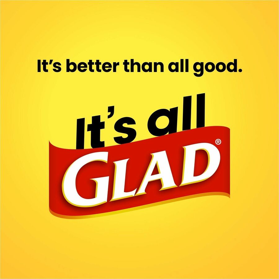 Glad Strong Large Drawstring Trash Bags - Large Size - 30 gal Capacity - 32.99" Length x 30" Width x 1.05 mil (27 Micron) Thickness - Drawstring Closure - Black - Plastic - Garbage, Indoor, Outdoor - 90/Box - 2 / Pallet