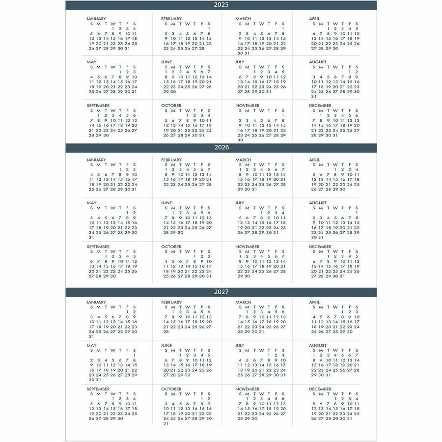 House of Doolittle Monthly Calendar Planner 2 Year Black Hard Cover 8-1/2 x 11 Inches