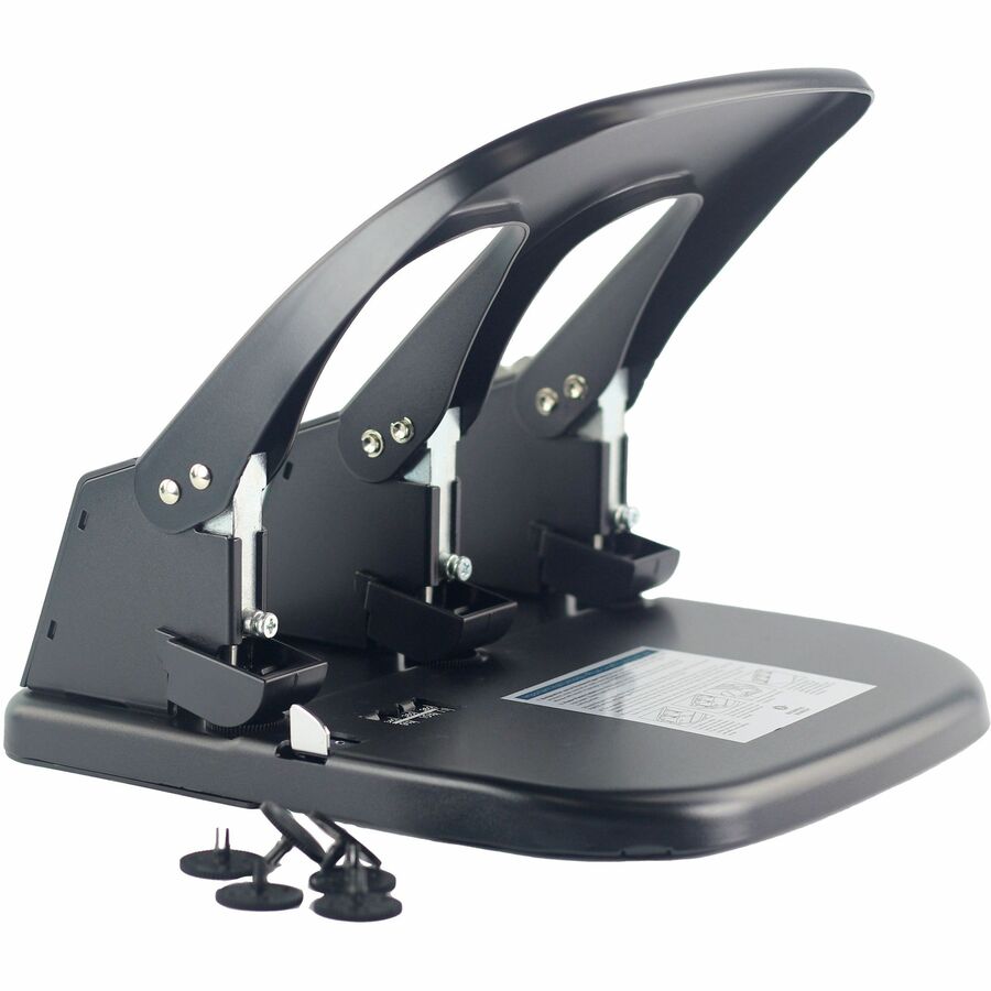 Business Source Adjustable Three-hole Punch