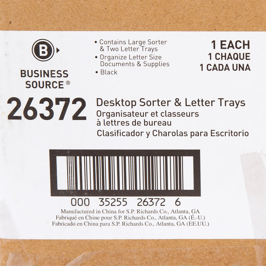 Business Source Smart Sorter Letter Tray/Organizer