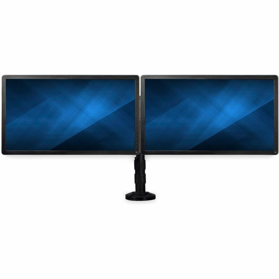 StarTech.com Desk Mount for Monitor - Black - Height Adjustable - 2 Display(s) Supported - 27" Screen Support - 35.27 lb Load Capacity - 75 x 75, 100 x 100 - Steel, Aluminum, Plastic - 1 Each